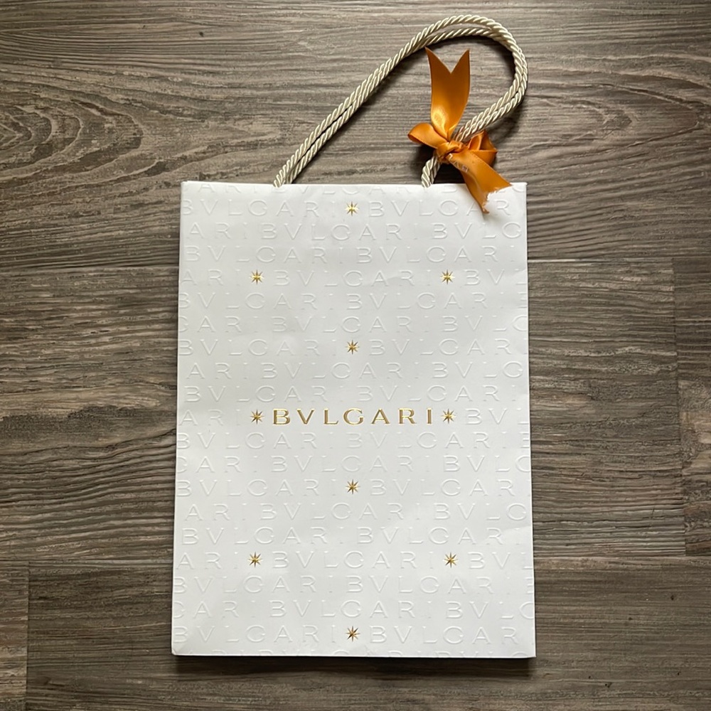 BVLGARI shopping bag from original store in Rome